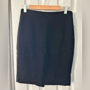 J. Crew Black Pencil Skirt